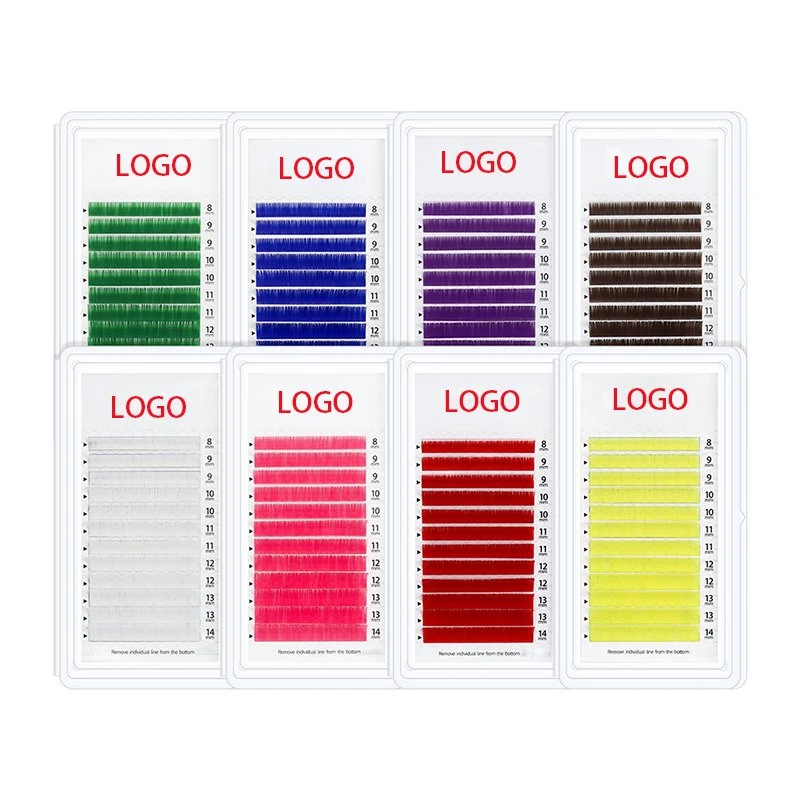 colored classic lashes extension colored classic lashes extension