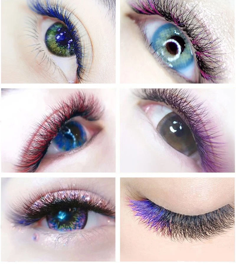 colored eyelashes