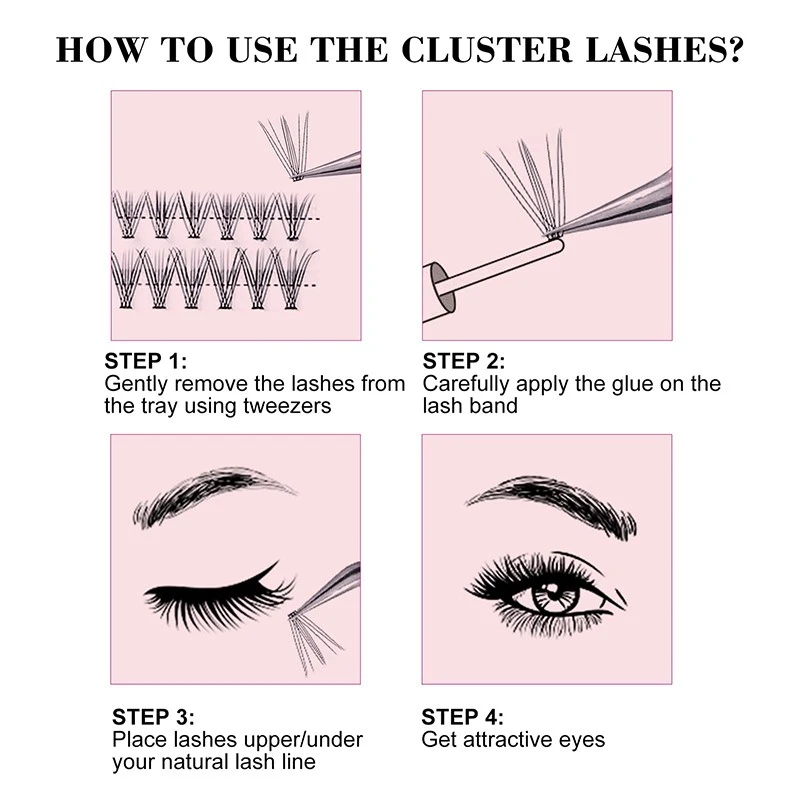 diy lash extension pre-cut segment cluster lashes diy lash extension pre-cut segment cluster lashes